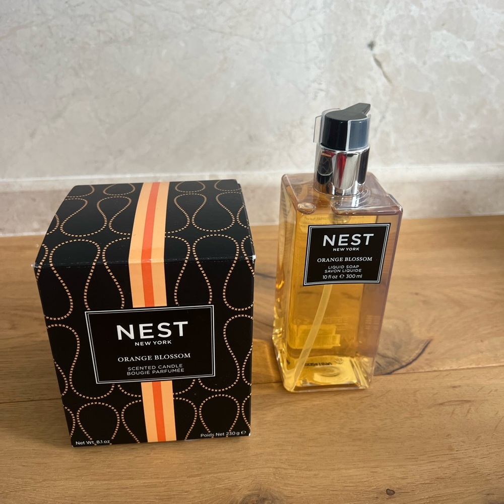 Nest Orange Blossom Scented Candle and Liquid Soap Set